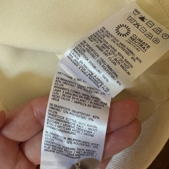 Reformation Mika Two Piece - Cream Size 4 - Picture 10 of 10